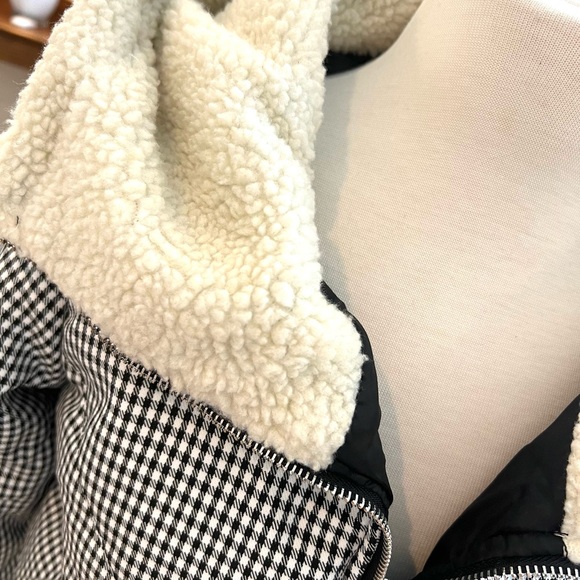 Princess Polly Black and White Gingham Puffer Jacket - Picture 4 of 8